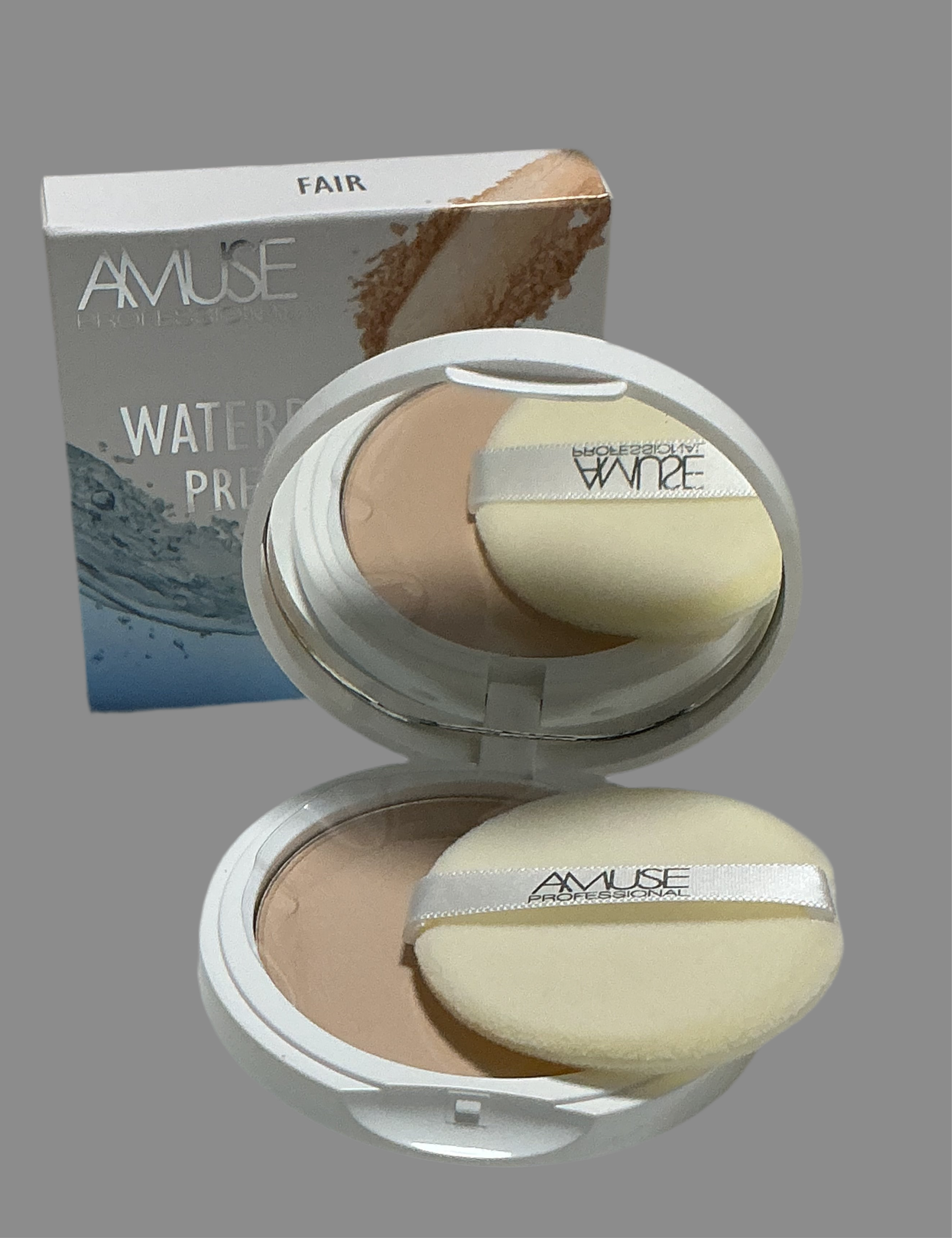 Waterproof Pressed Powder-AMUSE Professional-SHADE Fair
