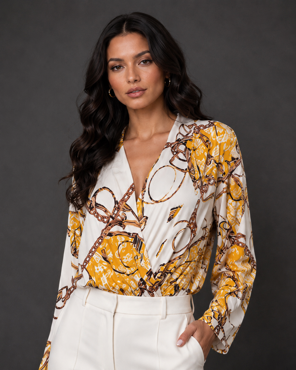 Lila's Style Body Suit Top Long Sleeve