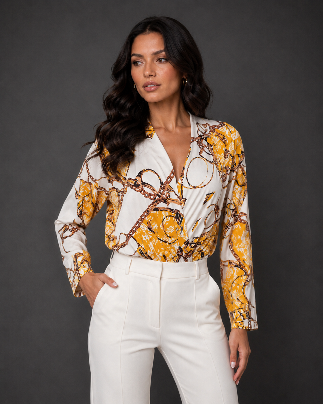 Lila's Style Body Suit Top Long Sleeve