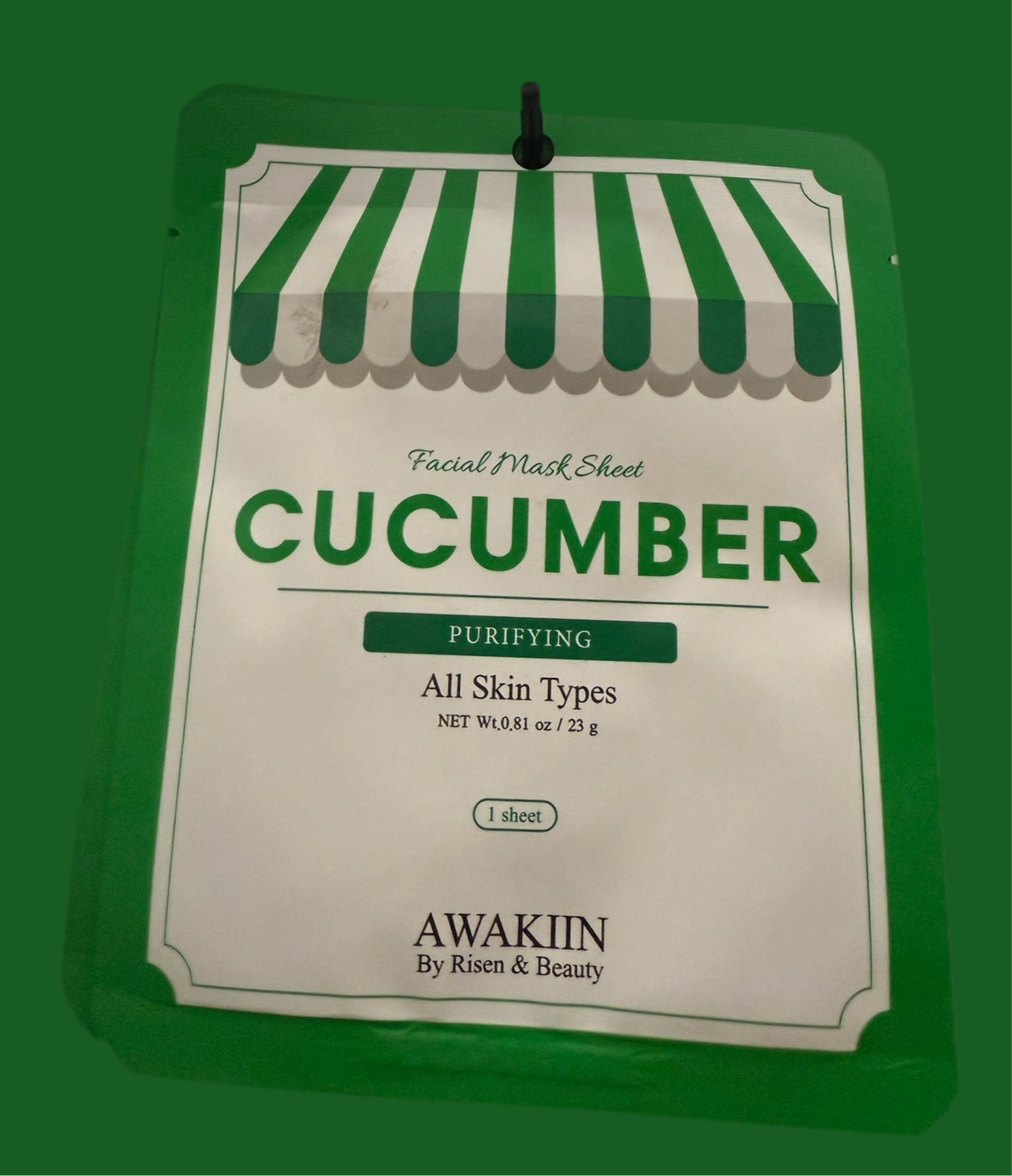 Risen & Beauty - Cucumber Facial Mask Sheet