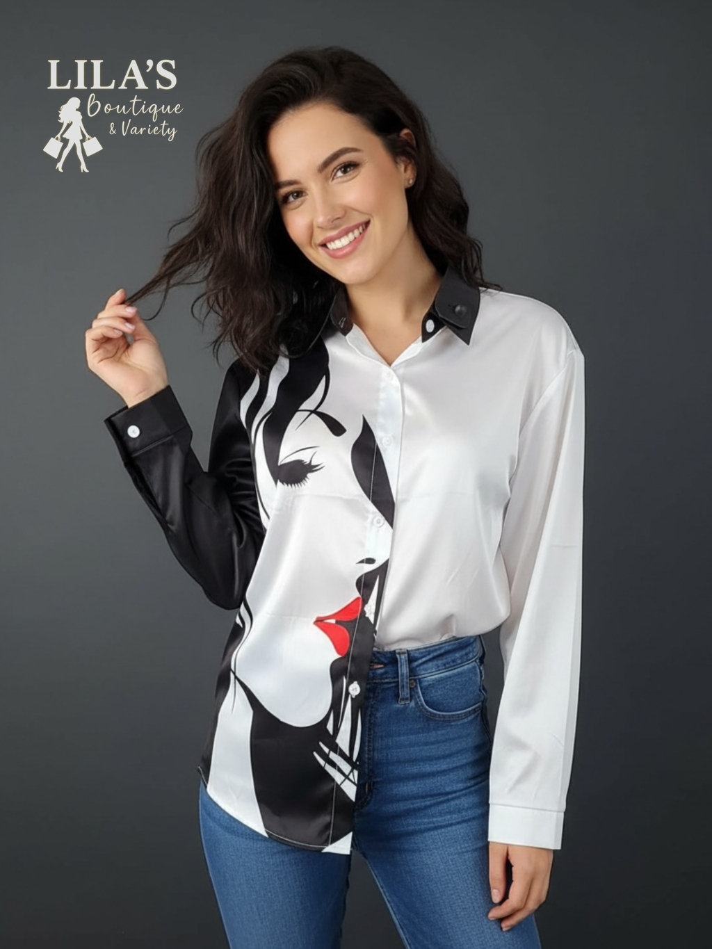 Women’s Oops Style Button Top
