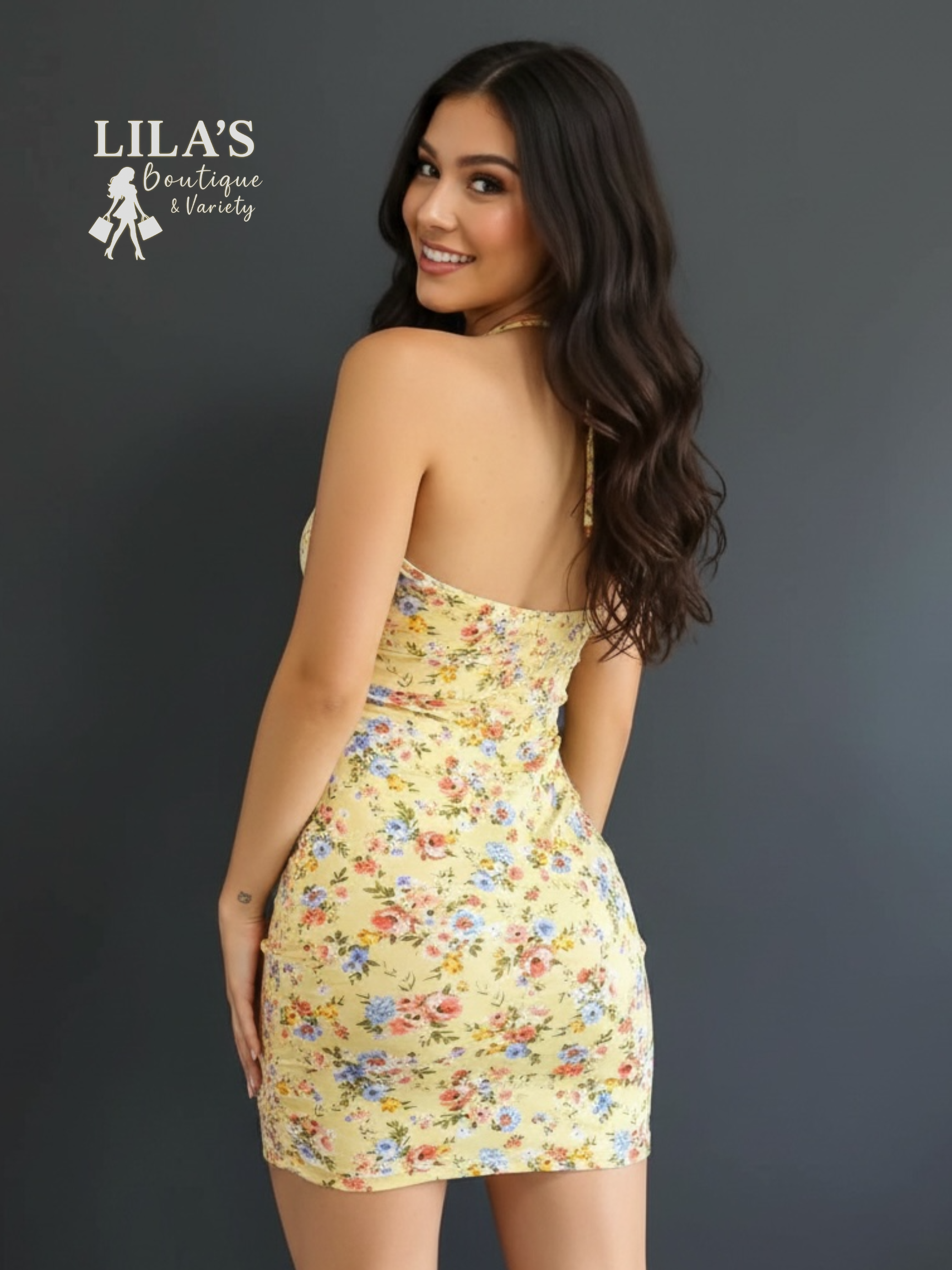 Haute Monde- Floral Dress-Stretch