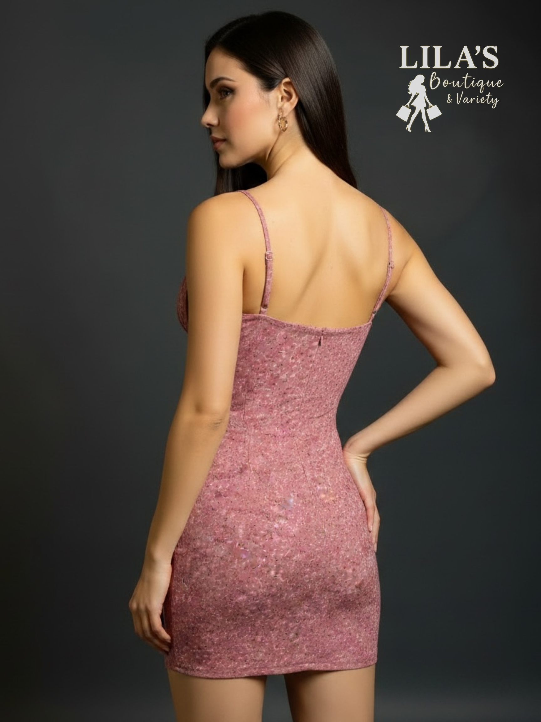 Active Usa- Dress- Mauve Floral-Stretch