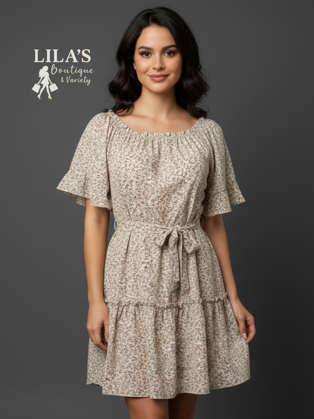 Si Rou Floral Oversize Dress