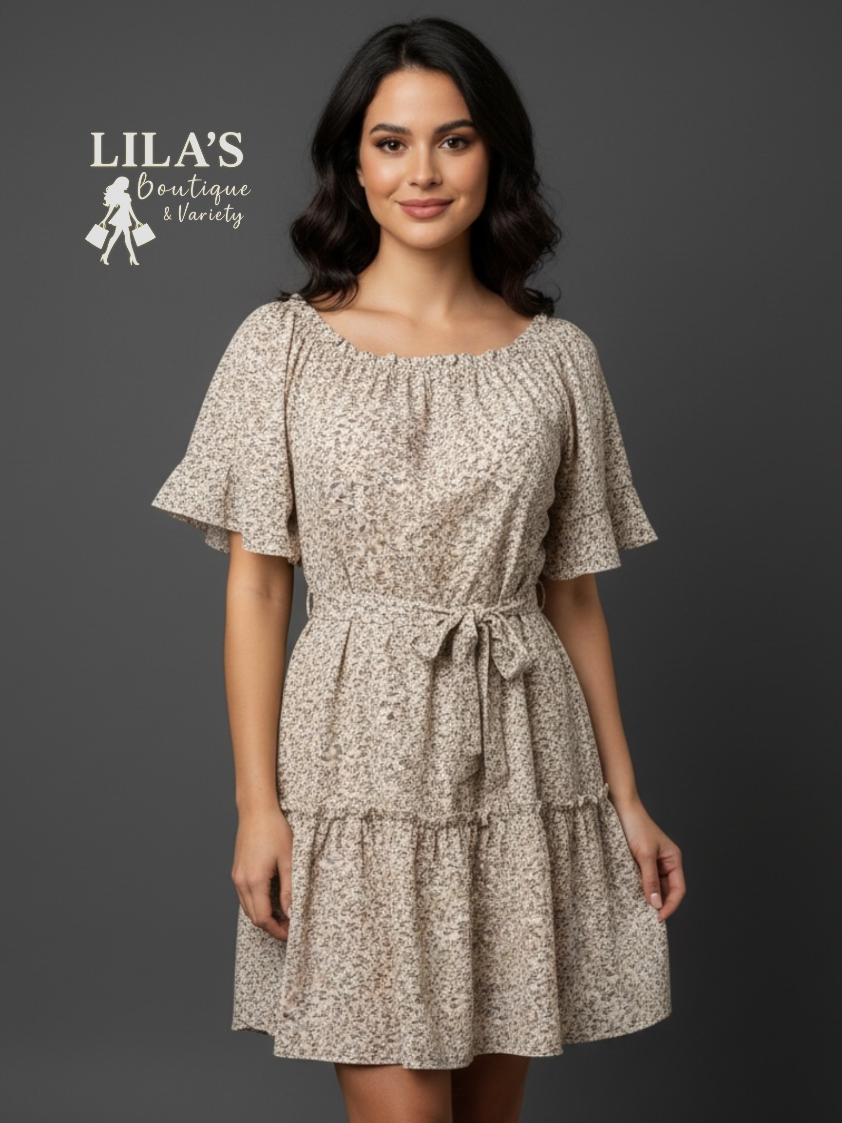 Si Rou Floral Oversize Dress