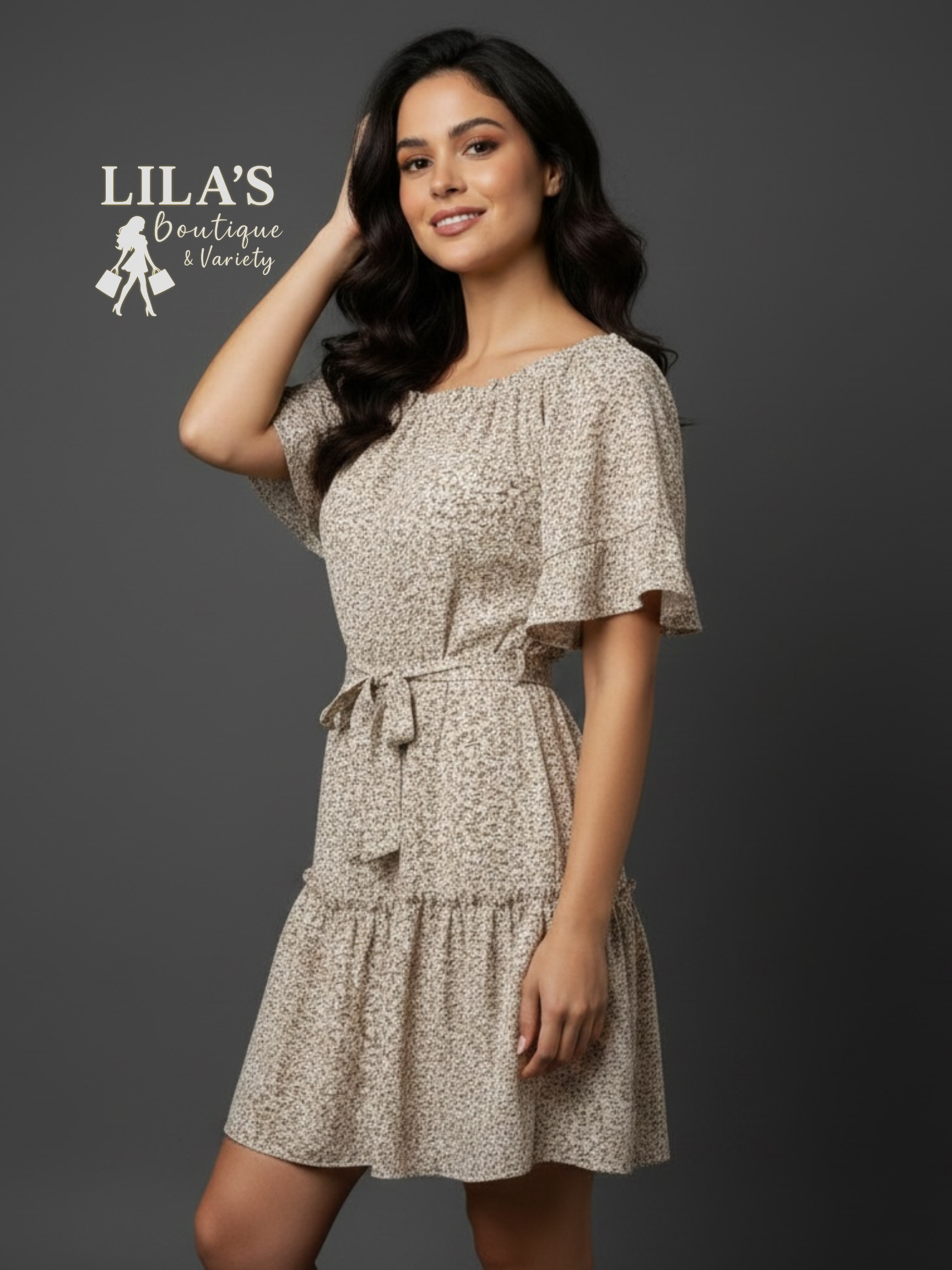 Si Rou Floral Oversize Dress