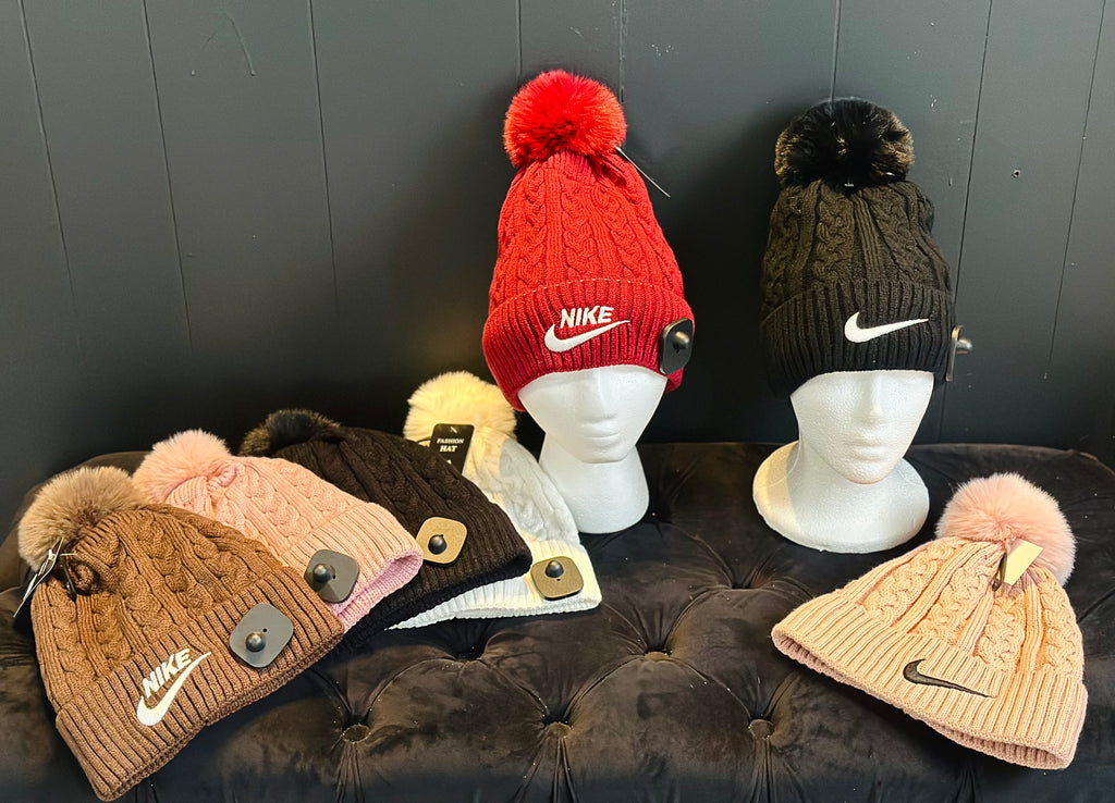 Winter Hats-Fleece, Double Pom, Single Pom