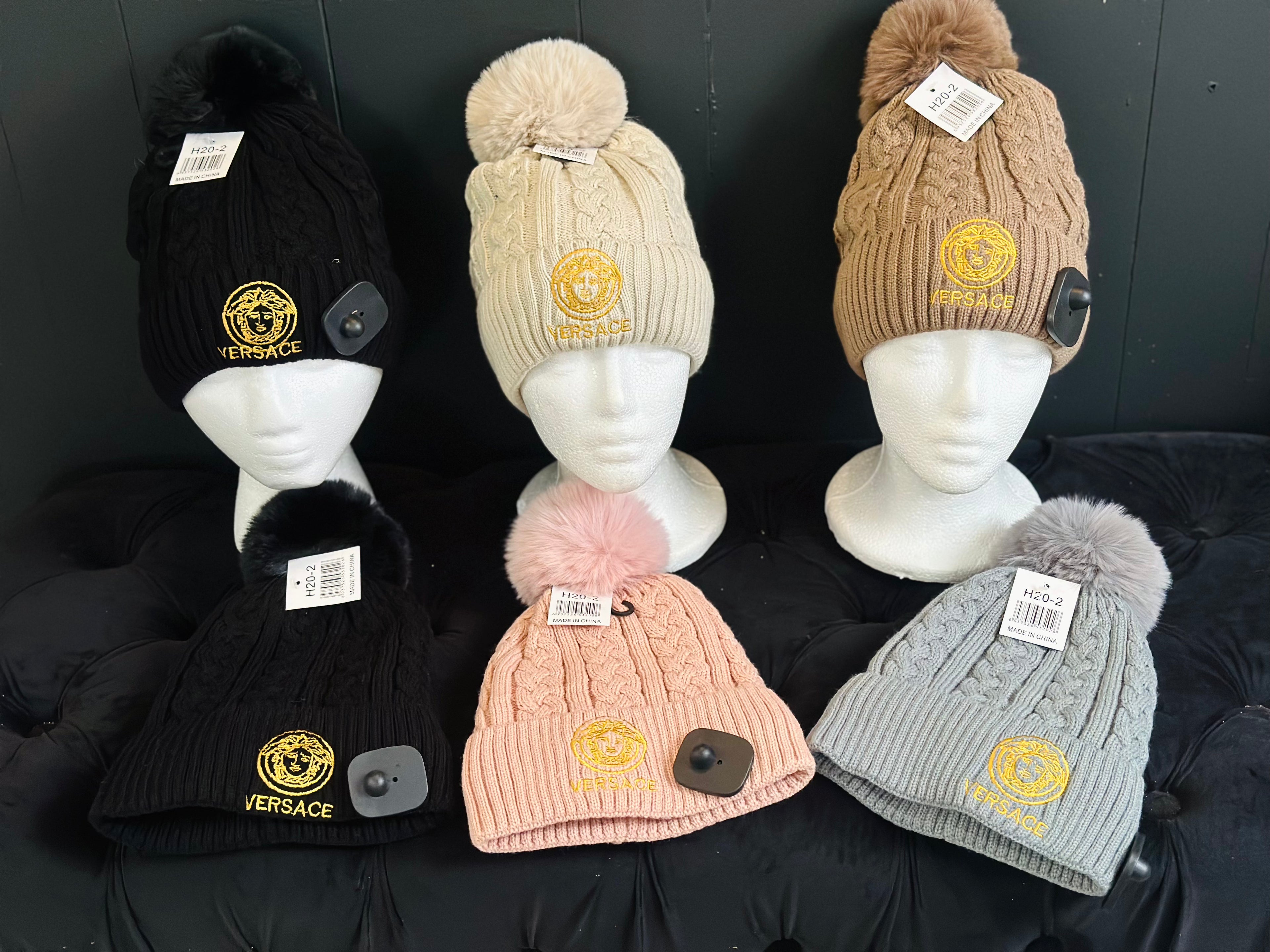 Winter Hats-Fleece, Double Pom, Single Pom
