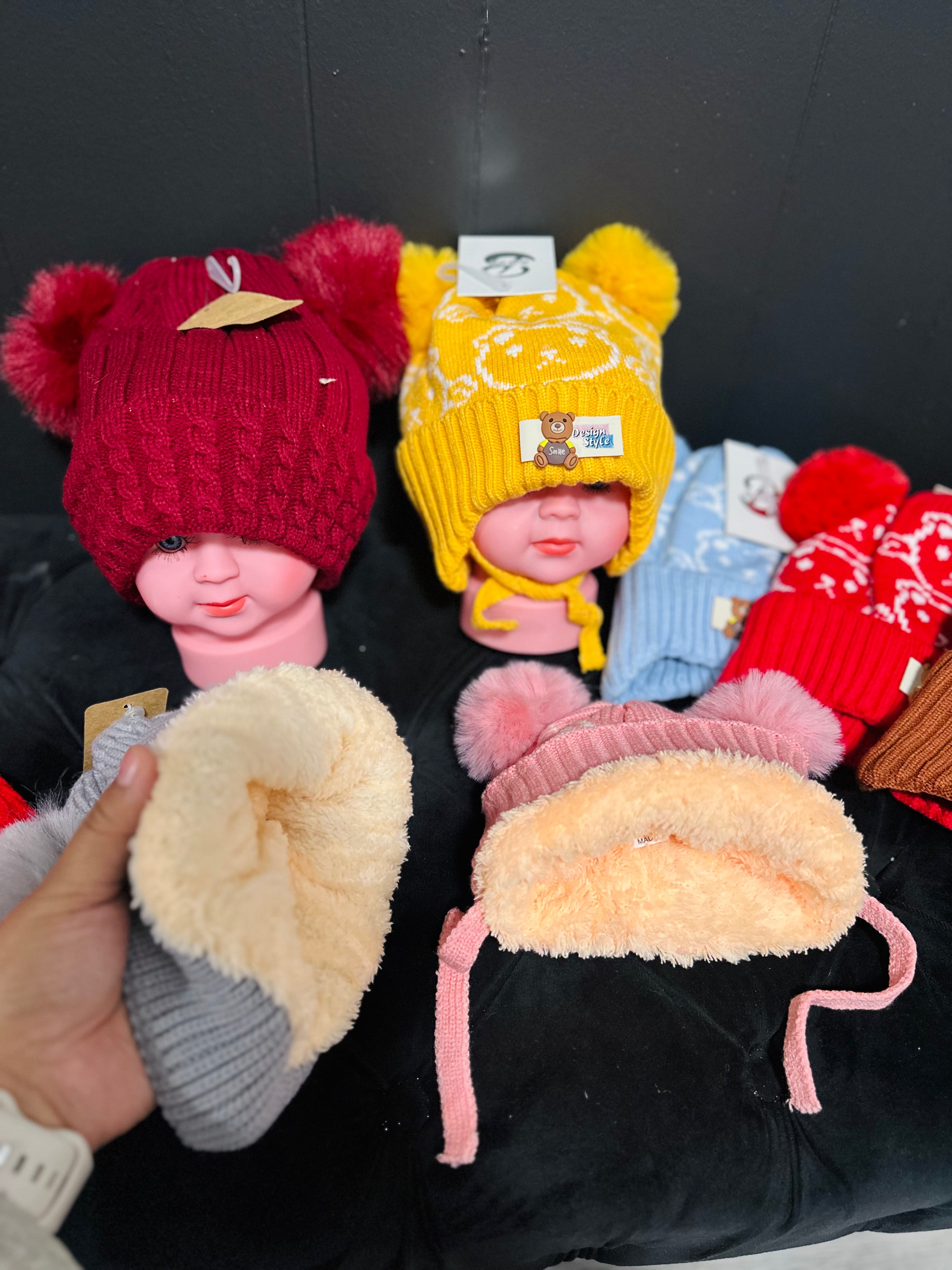 Children’s Winter Hats-Fleece Interior