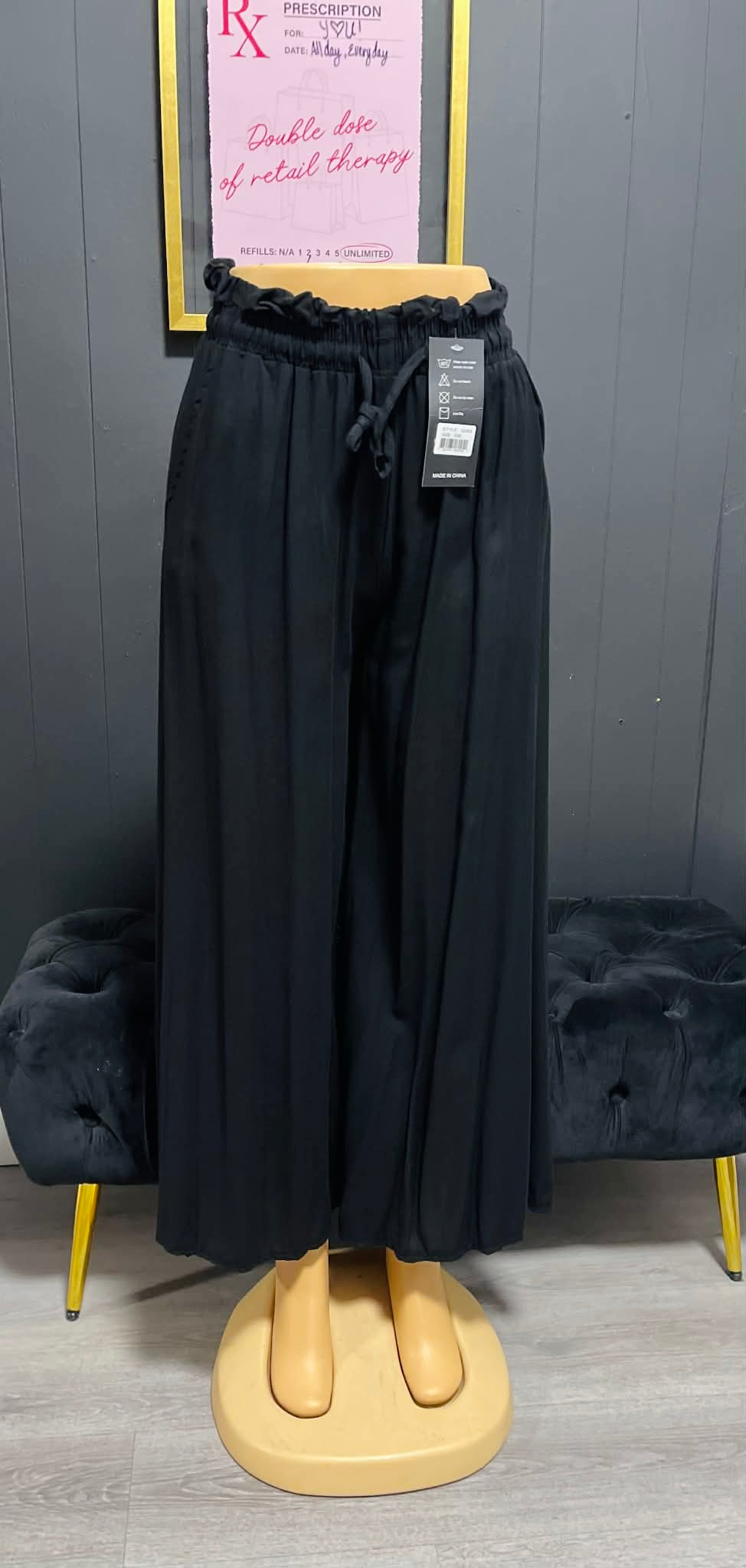 Women’s Flowy Wide Leg Trouser-Stretch