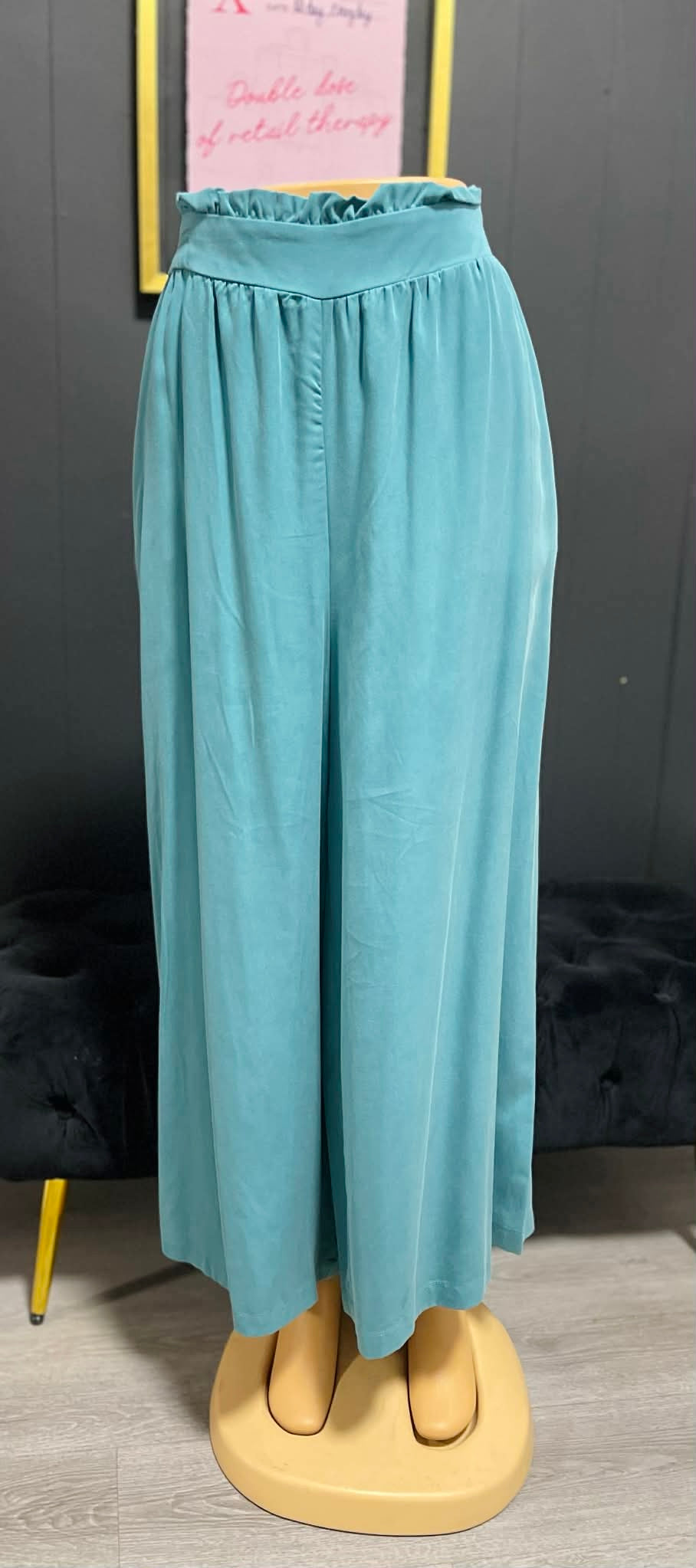 Women’s Flowy Wide Leg Trouser-Stretch
