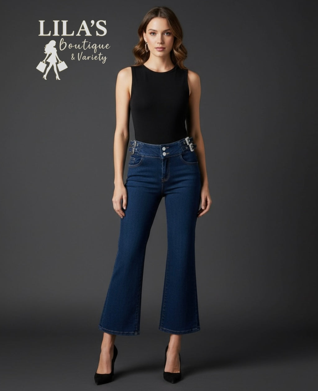Women’s Buckle Jeans-Stretch