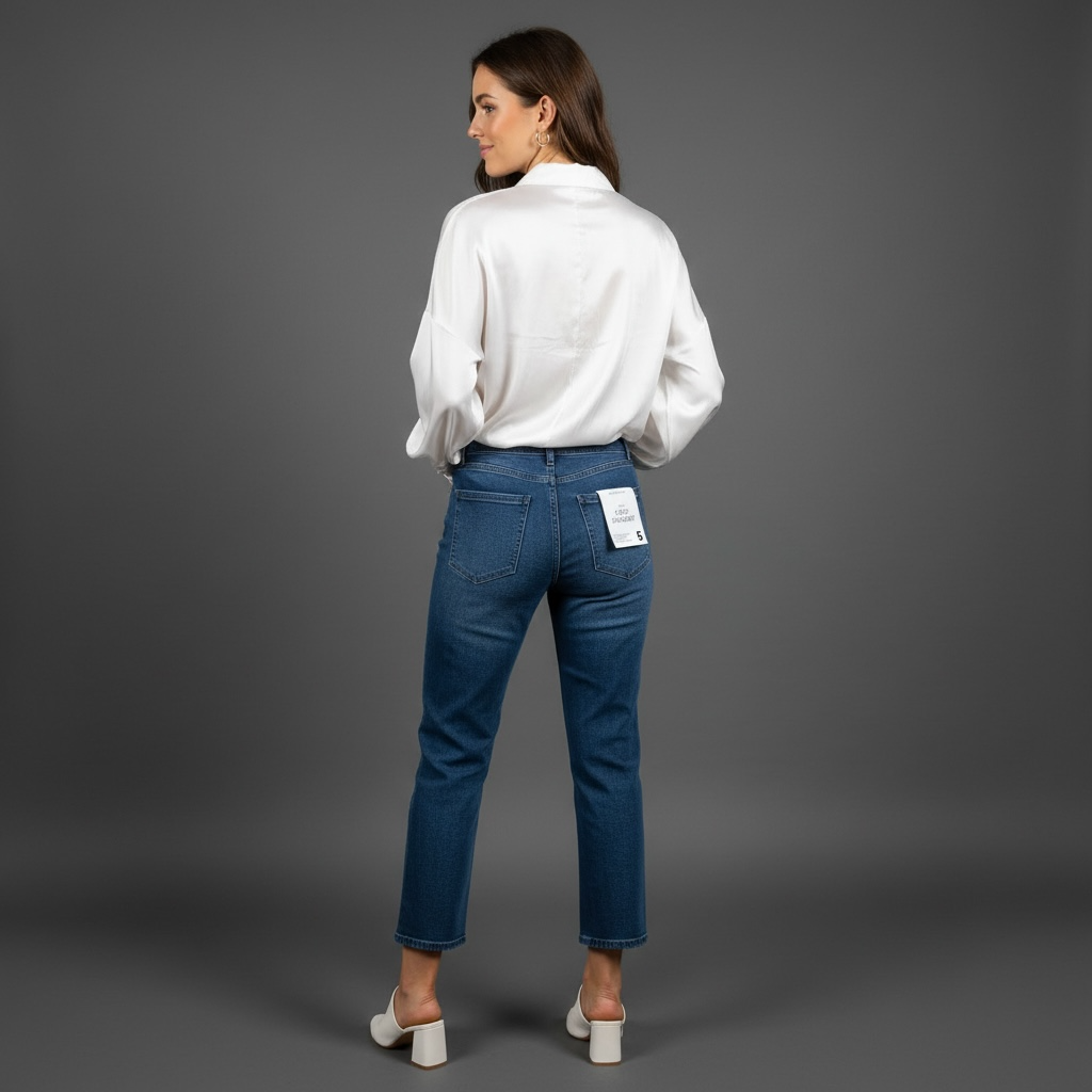 Copper Key- High Rise Cropped Straight Jeans