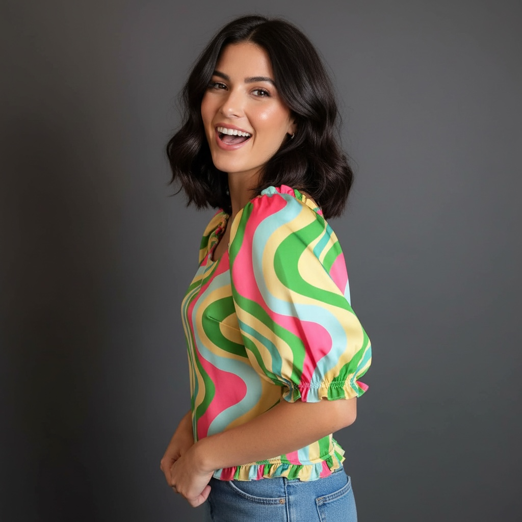 FANN- Wonems Style Pattern Top
