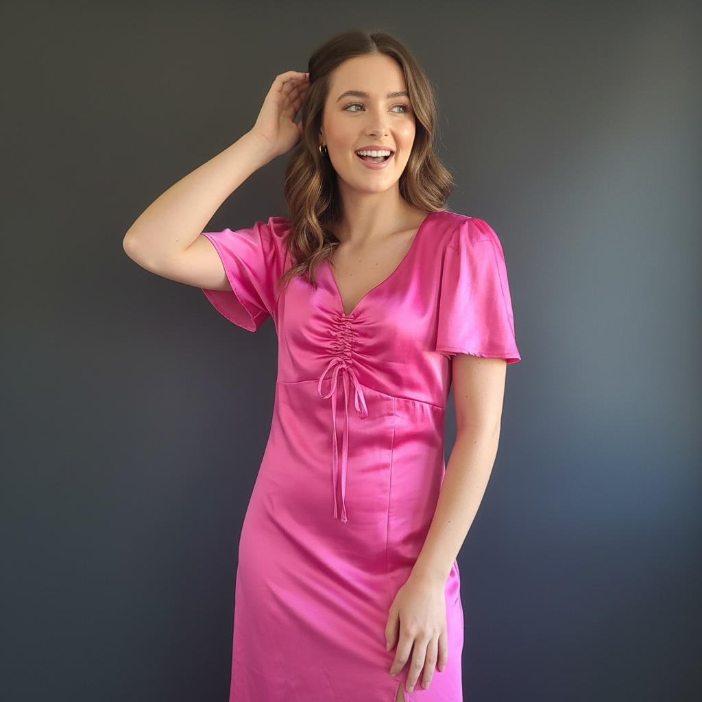 GB-Womens Silk Dress