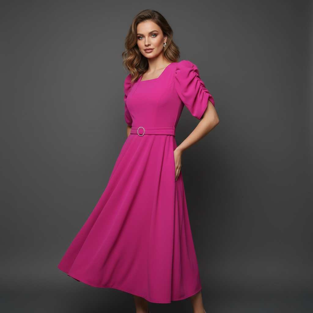 Lilas Flowy Vibrant  Dress