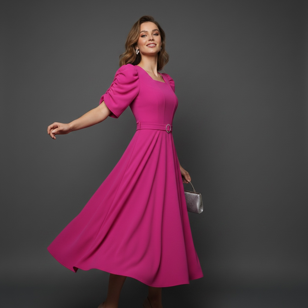 Lilas Flowy Vibrant  Dress