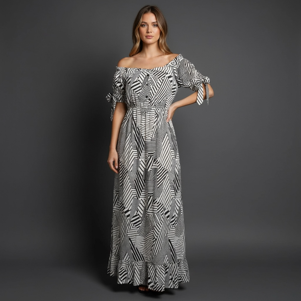 Iris-Adjustable Style Maxi Dress