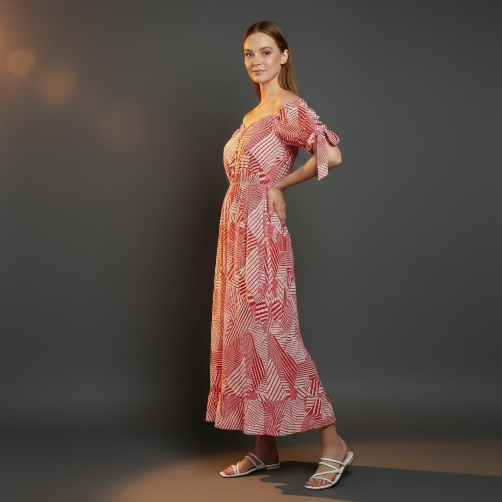 Iris-Adjustable Style Maxi Dress