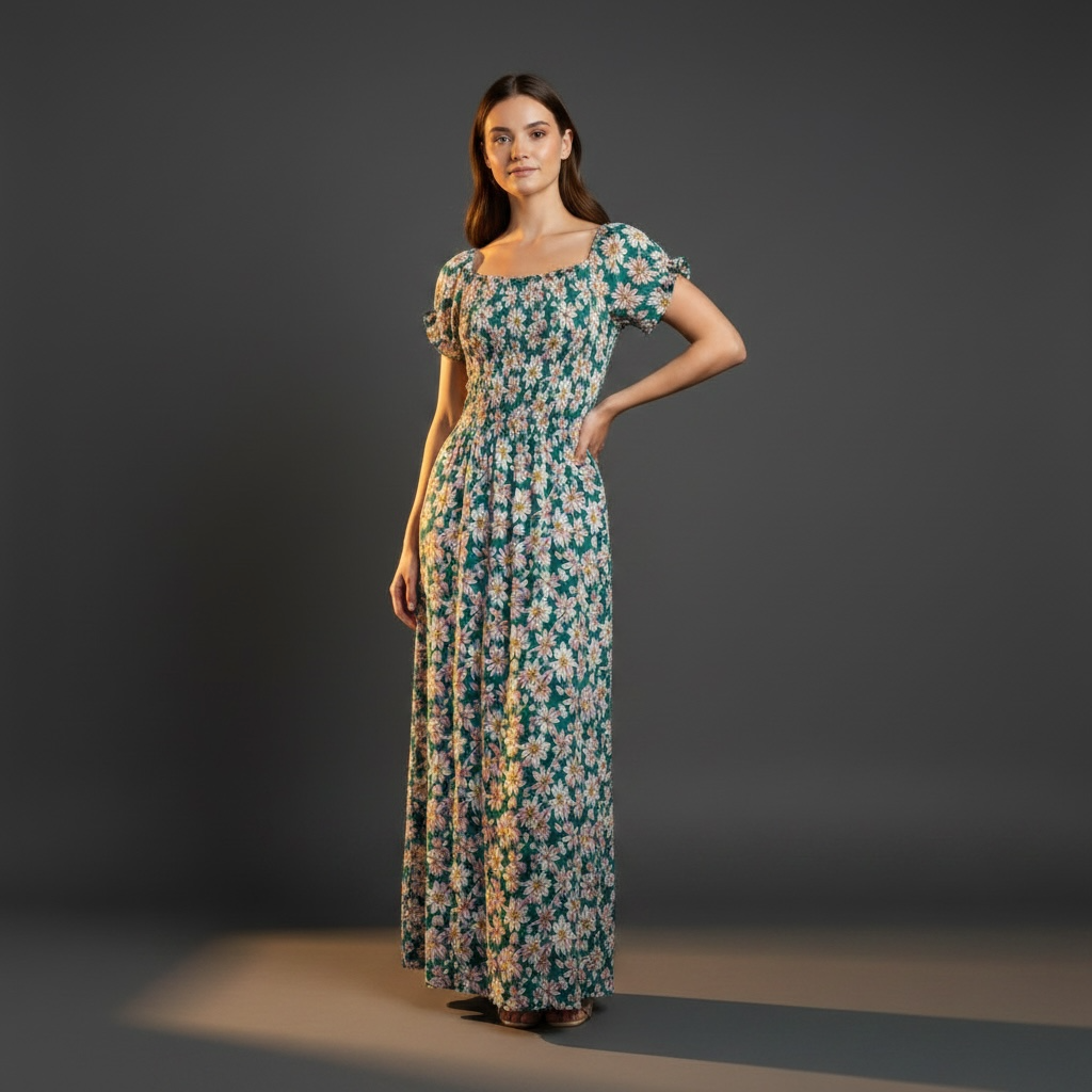 Yuna Fashion-Stretch Maxi Dress