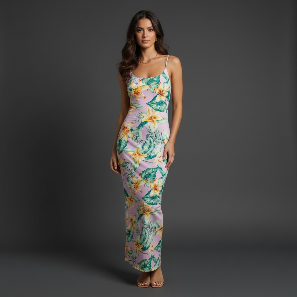Lilac Floral Dress
