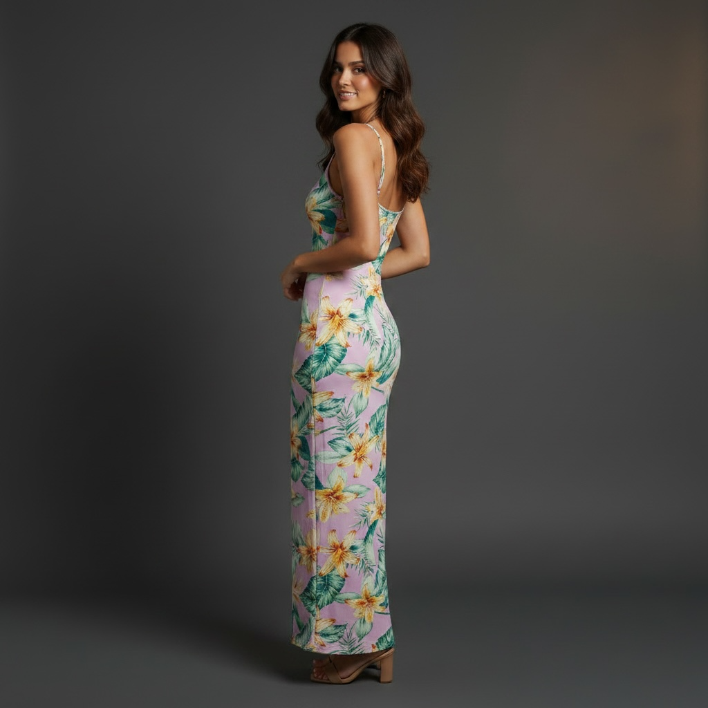 Lilac Floral Dress
