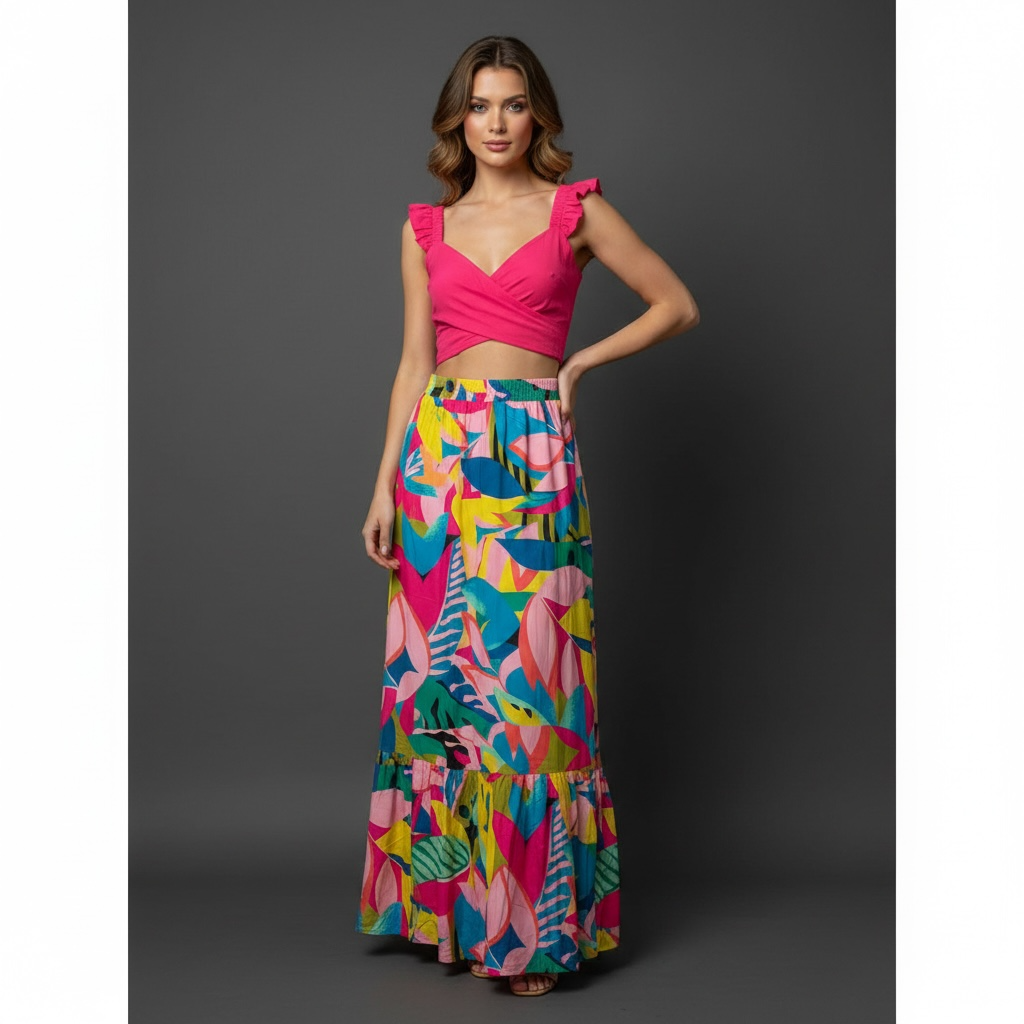 Fashion Space Two-Piece Set Skirt & Top