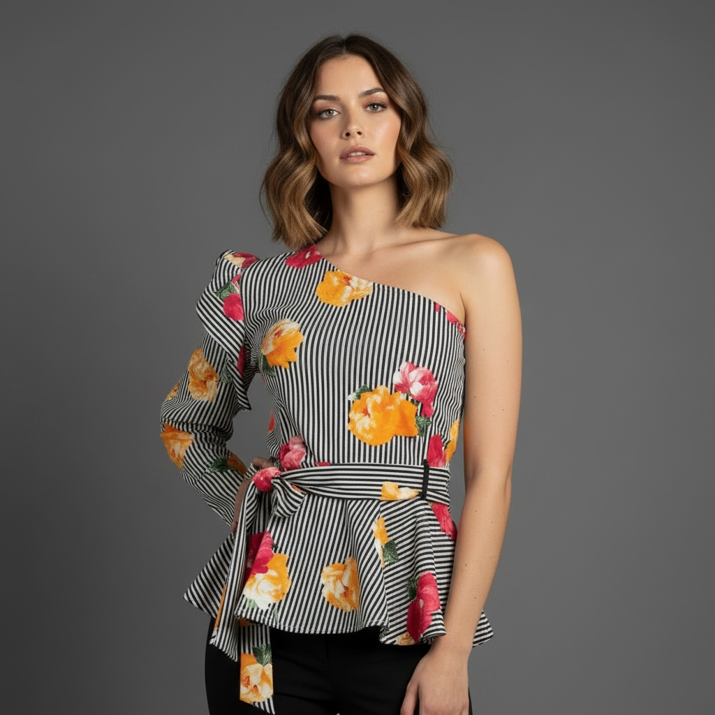 Stylish Sleeve Floral Top