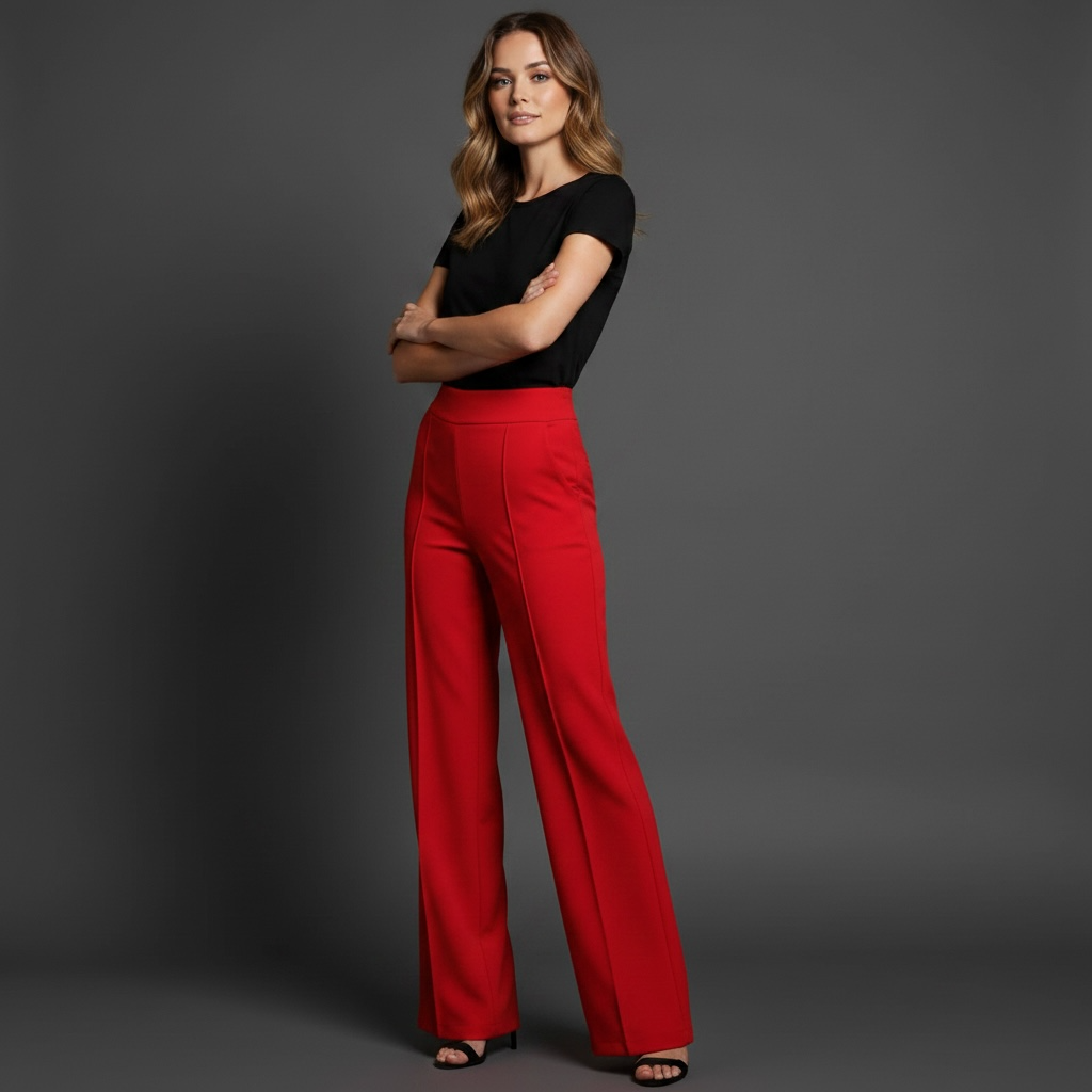 Women's Wide Leg Stretch Dress Pant