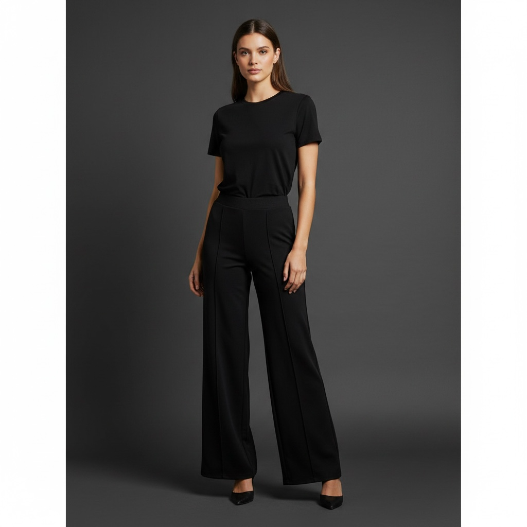 Women's Wide Leg Stretch Dress Pant