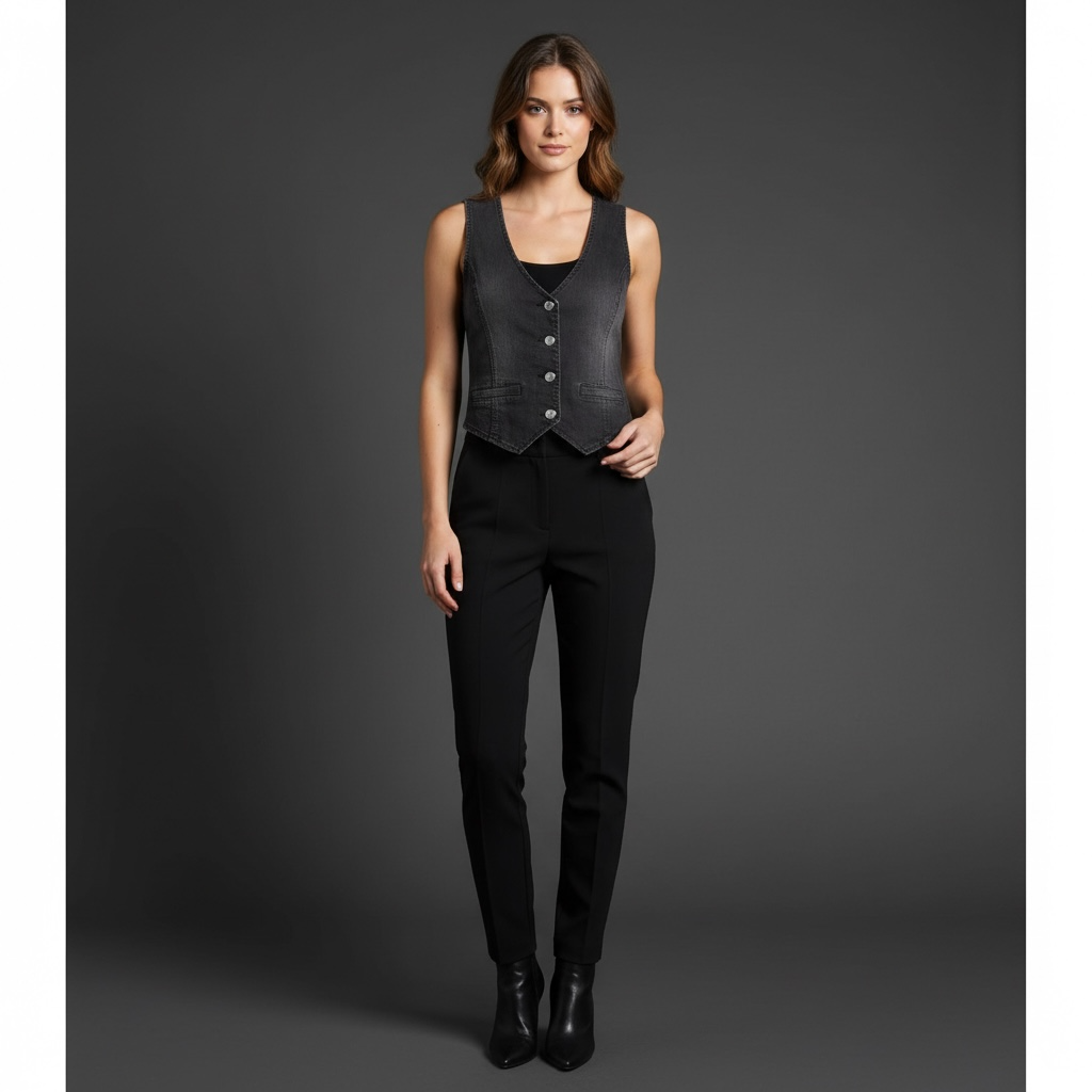 Love Tree Denim Vest