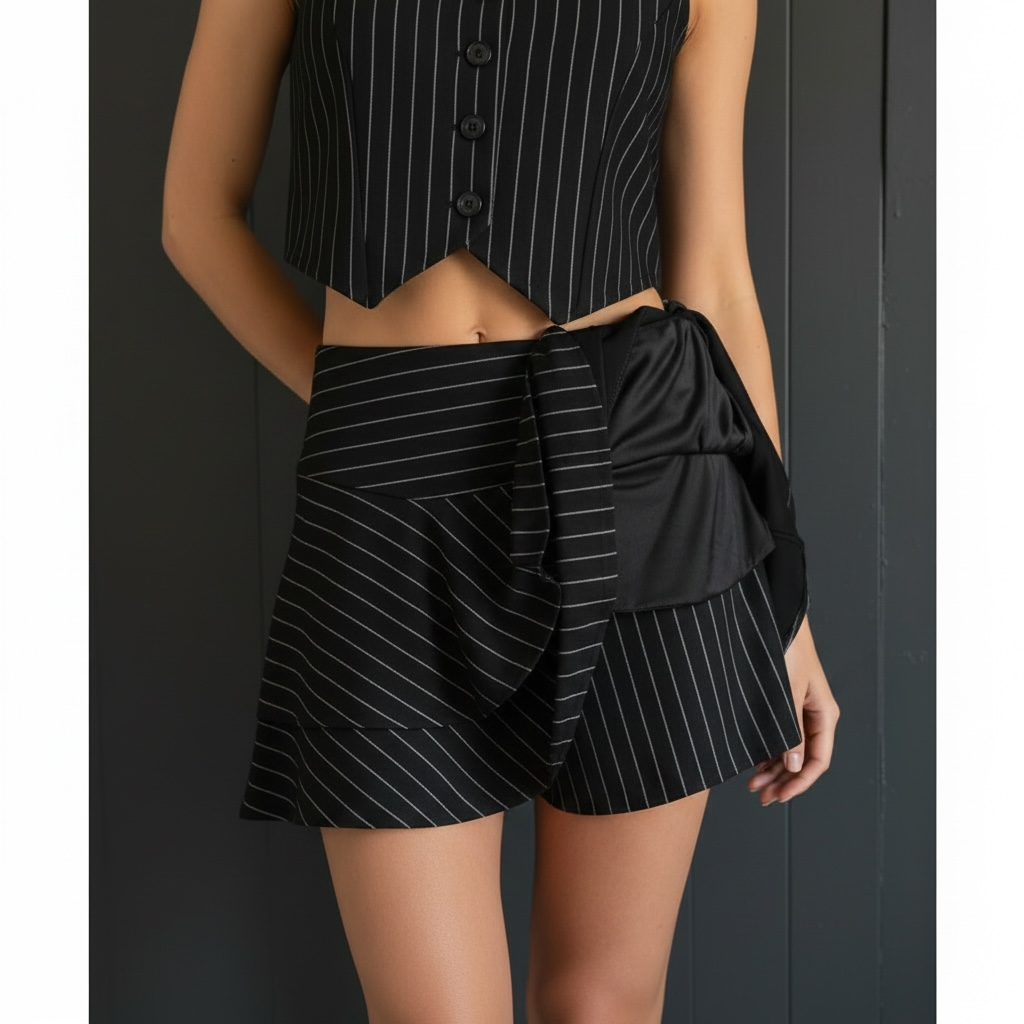 Womens Two-Piece Skort & Vest Set
